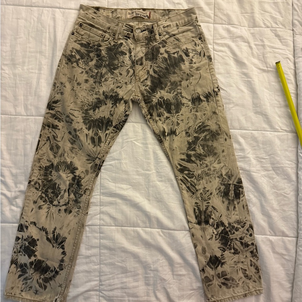 Tie-Dye Patterned Jeans vintage Levi’s jeans